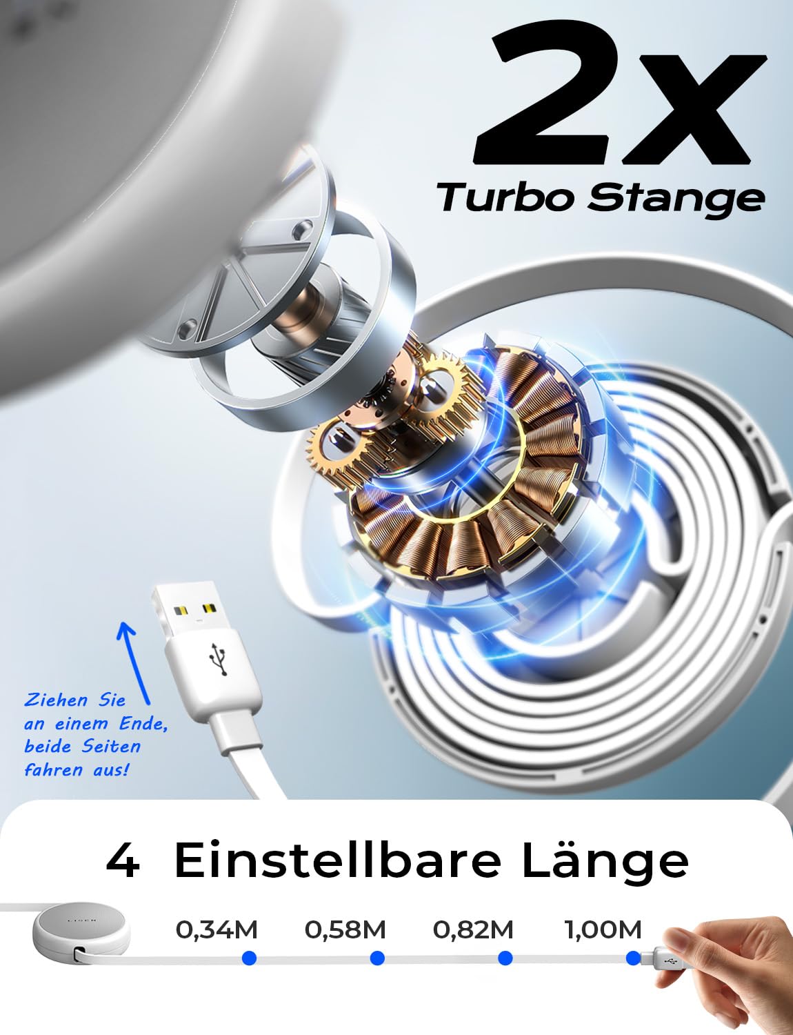 Thumbnail 6 de LISEN Multi Ladekabel 1,2 m – 3-in-1 Schnellladekabel für iPhone & Co. (Lightning, USB-C, Micro-USB)