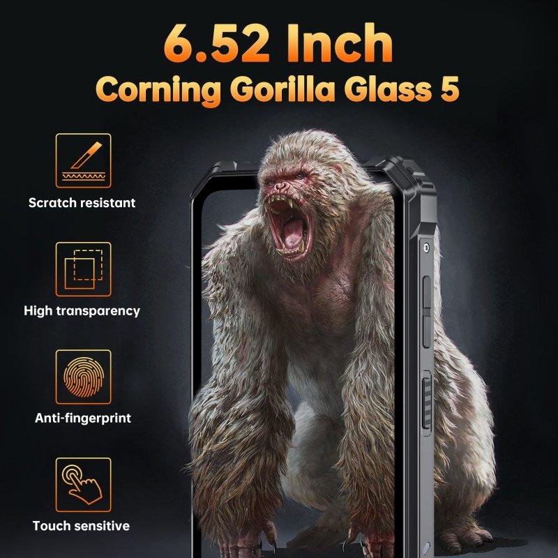 Detalle de Oukitel G1 4G 6GB/256GB, Rugerizado 6.52" – Naranja