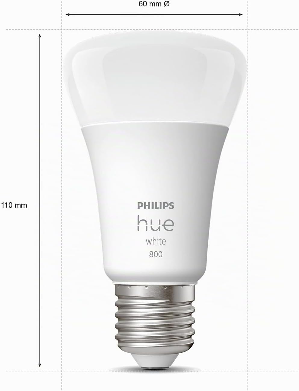 Detalle de Philips Hue 929001821636 White E27 – żarówka LED, ciepłe światło i ściemnianie