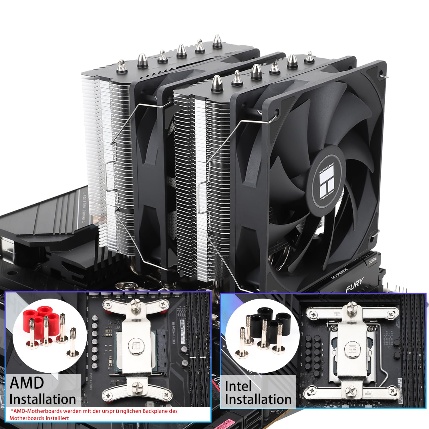 Thumbnail 3 de TR-Thermalright Peerless Assassin 120 SE Extrem CPU-Luftkühler – Dual Tower, 6 Heatpipes, 120 mm PWM-Lüfter