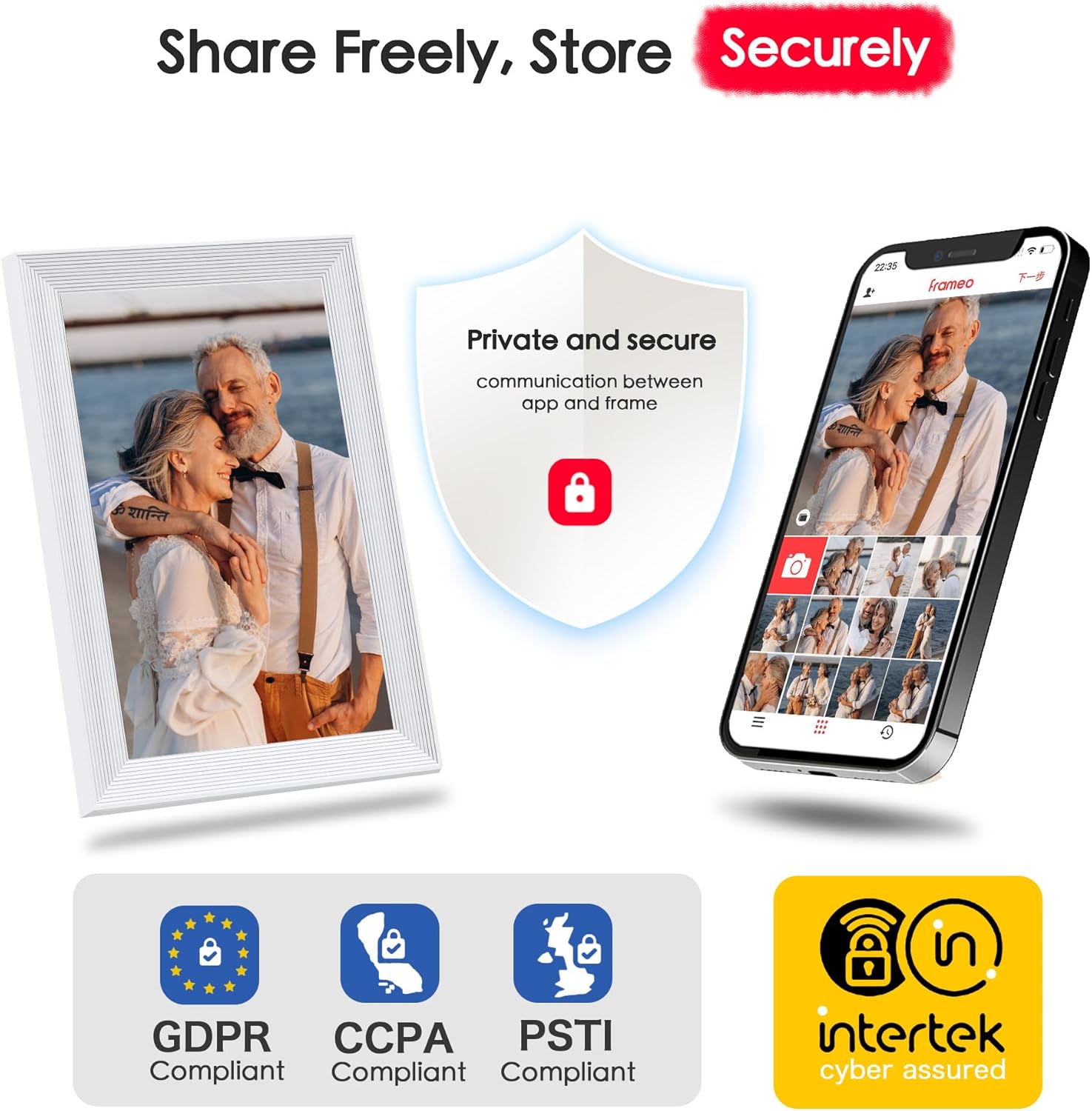 Thumbnail 5 de Frameo 10.1 inch Digital Picture Frame