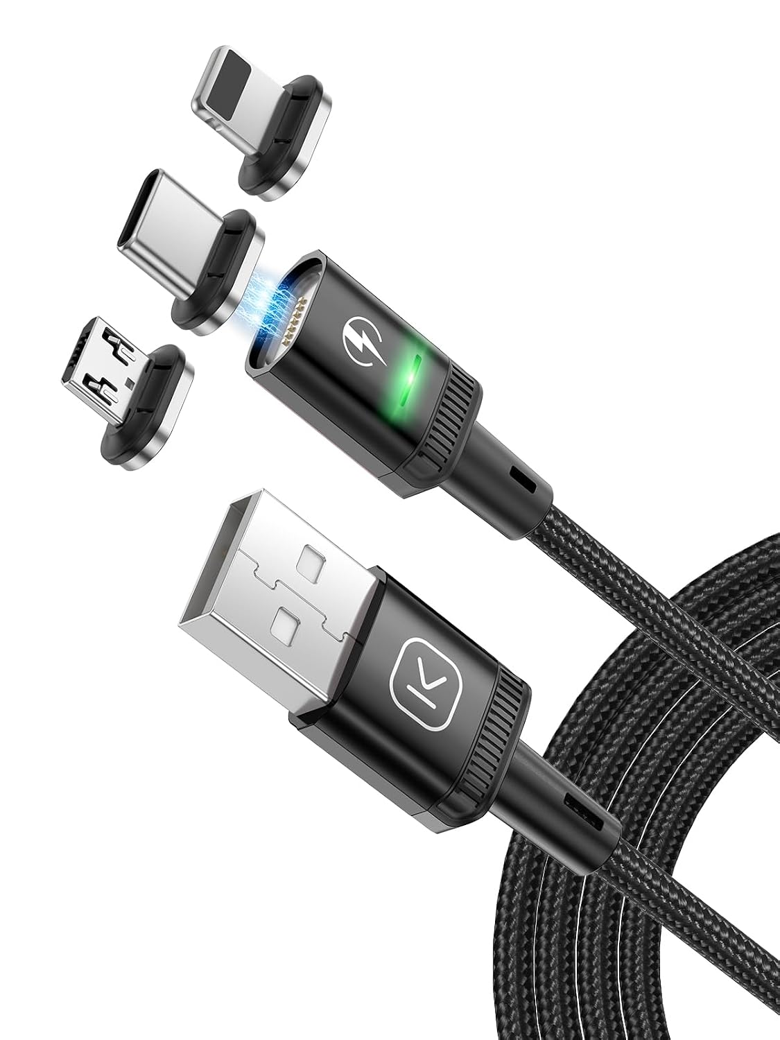 Detalle de Kuulaa 2M Magnetisches 3‑in‑1 Kabel