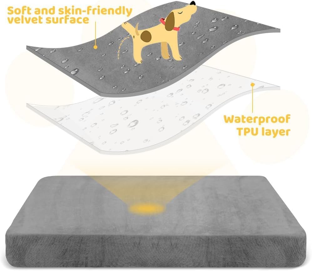 Thumbnail 3 de DUJUIKE Copriletto impermeabile per cani Grigio S