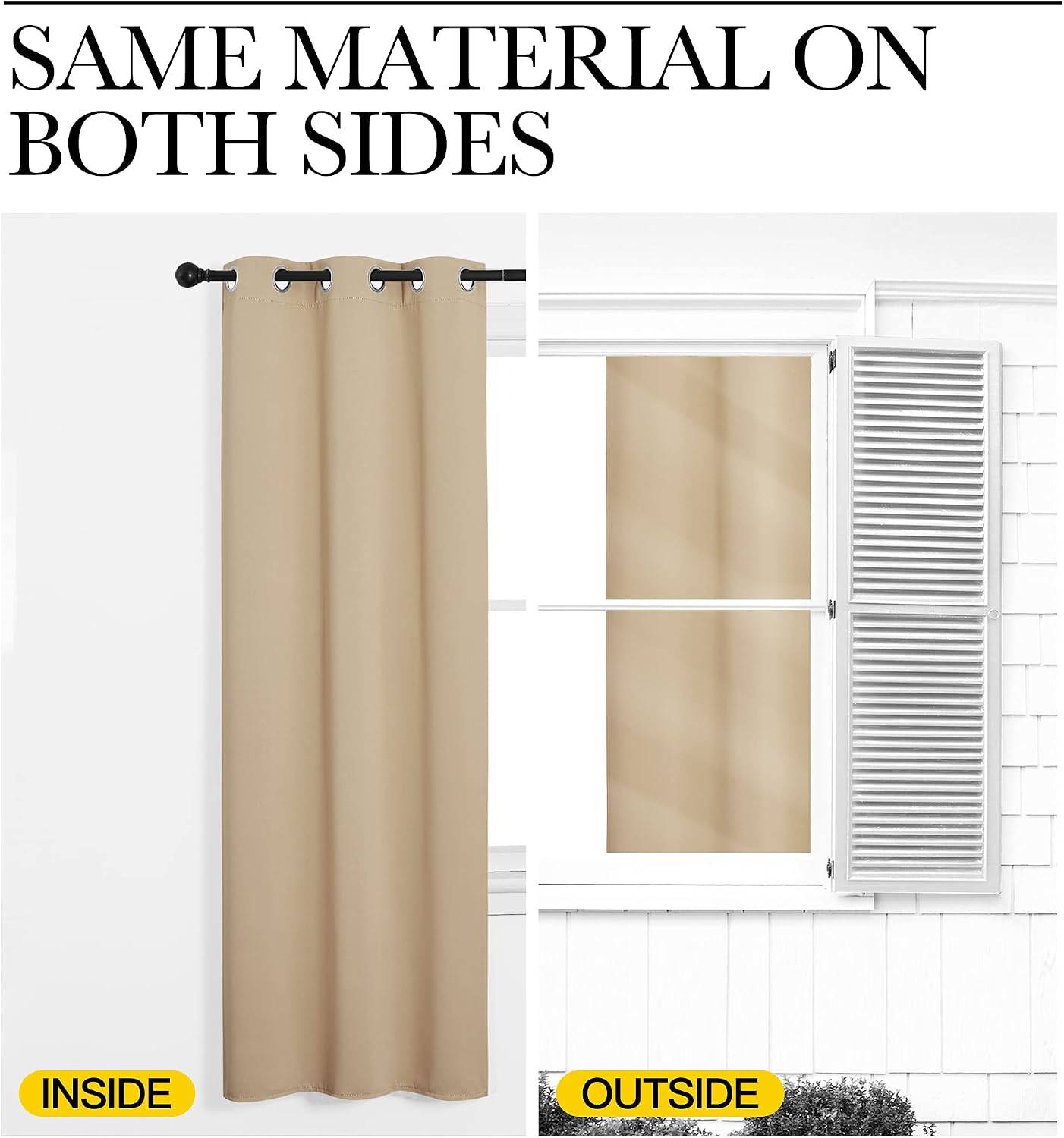 Thumbnail 5 de NICETOWN Room Darkening Curtain Panels 42x68 🪟