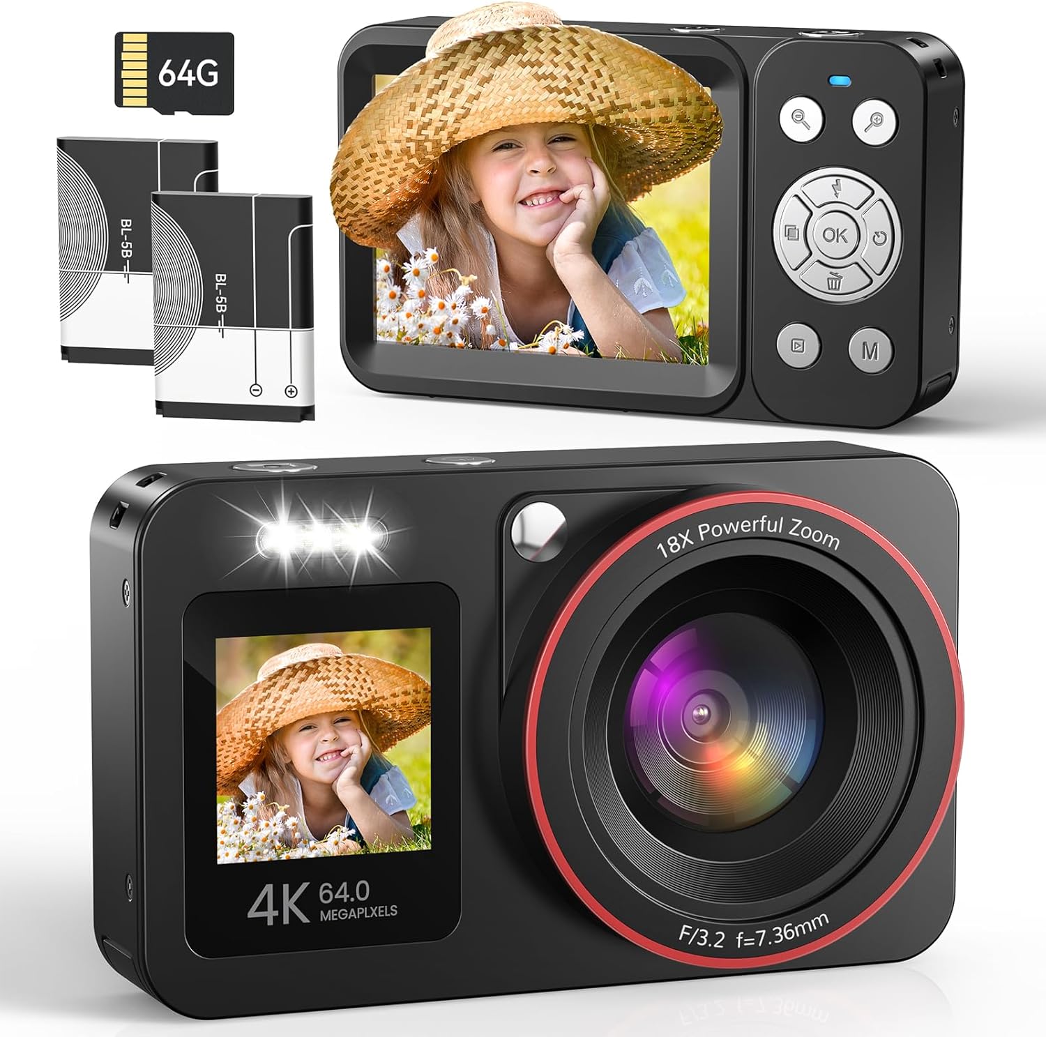 Detalle de Caytail Macchina Fotografica 64MP 4K