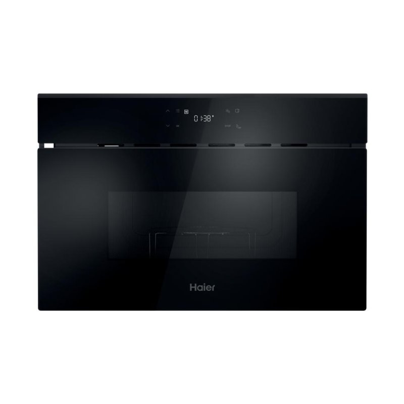 Detalle de Haier H38SIDBF7XS: Microondas integrable 24 L con Grill, Touch y apertura automática