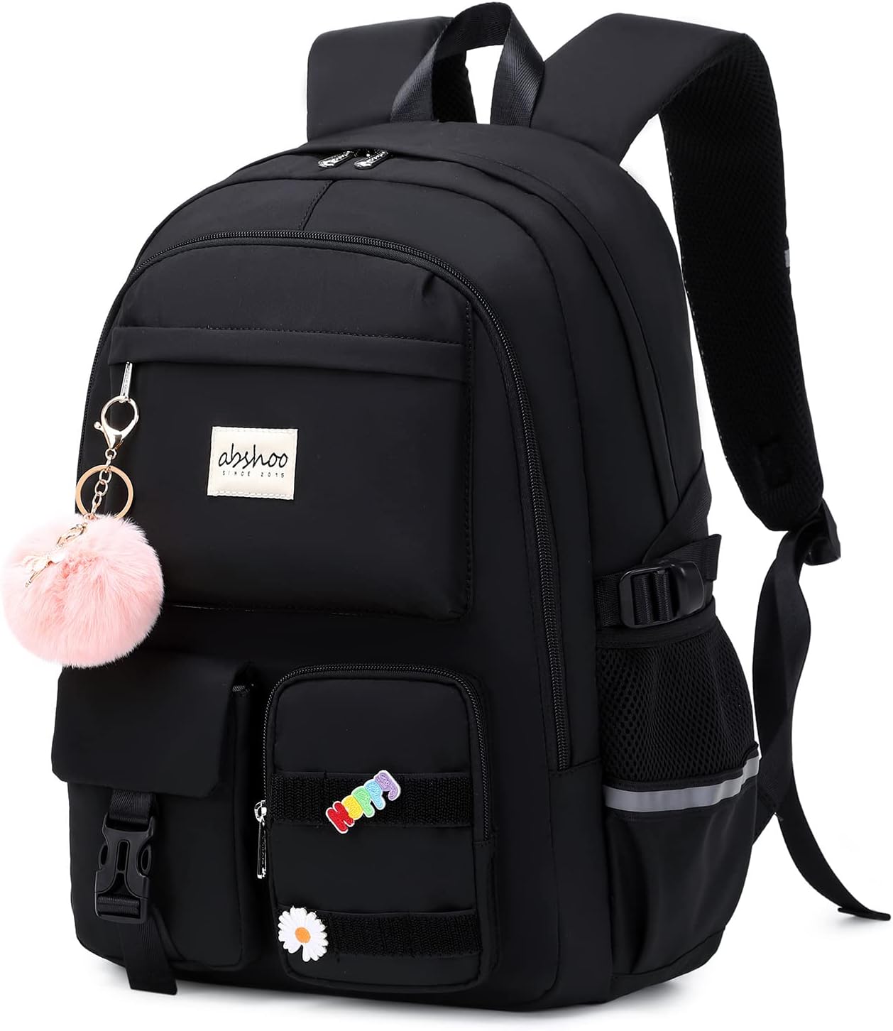 Detalle 2 de abshoo Big Student Laptop Backpack for College Women: Large, Organized Daypack (Black)