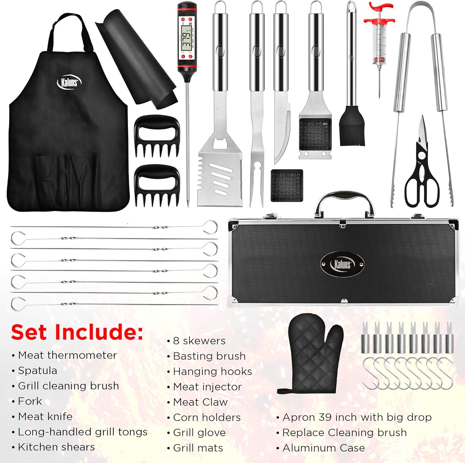 Thumbnail 6 de Kaluns 40-Piece BBQ Grill Set 🍖