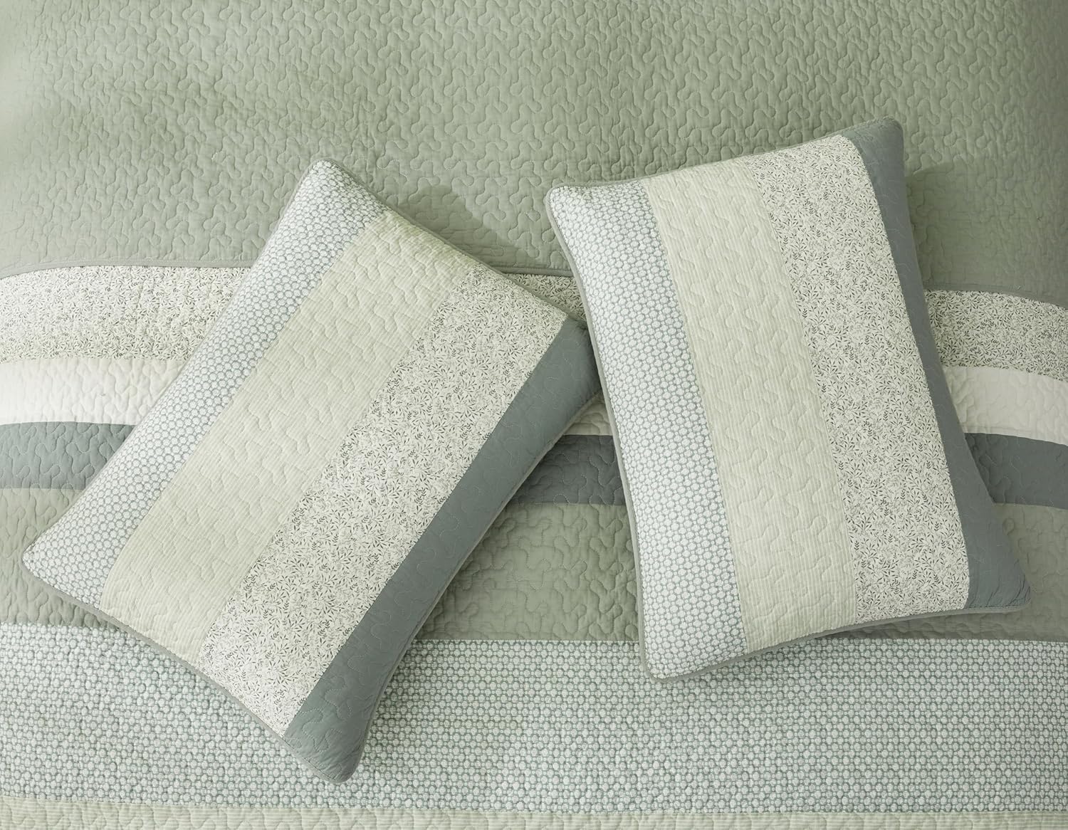 Detalle de Chezmoi Collection Quilt Set, Twin Size