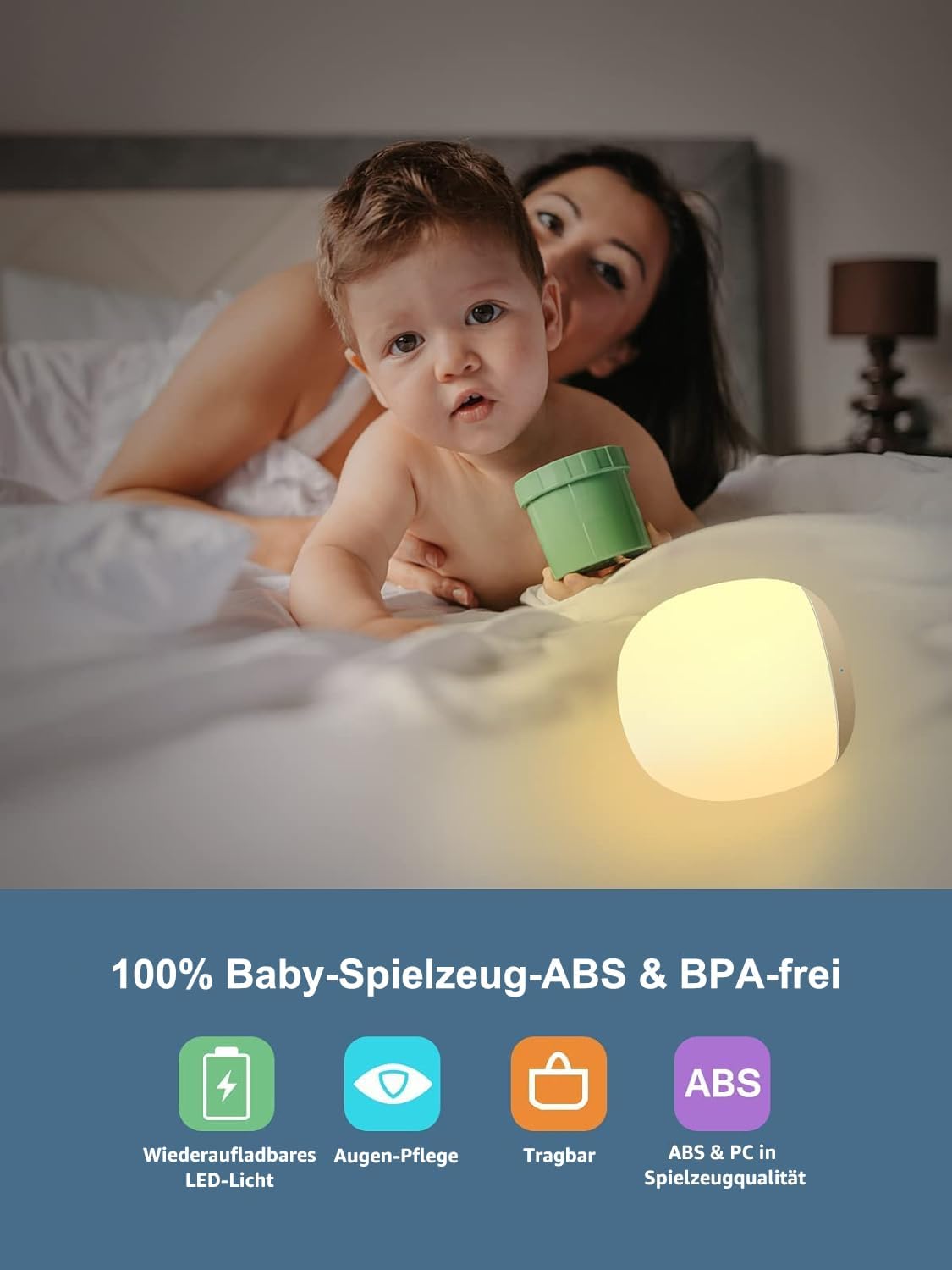 Detalle de EASEMO LED Nachtlicht Kinder 100 Stunden