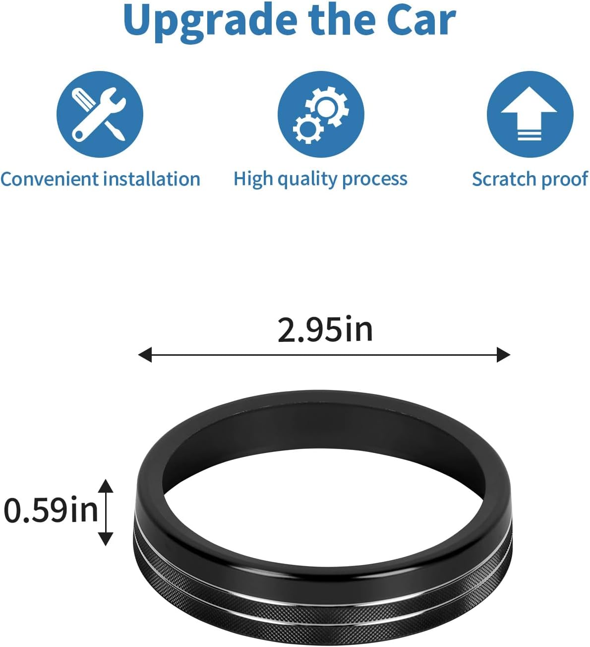 Detalle 1 de PDKLIN 4WD knob trim ring aluminum