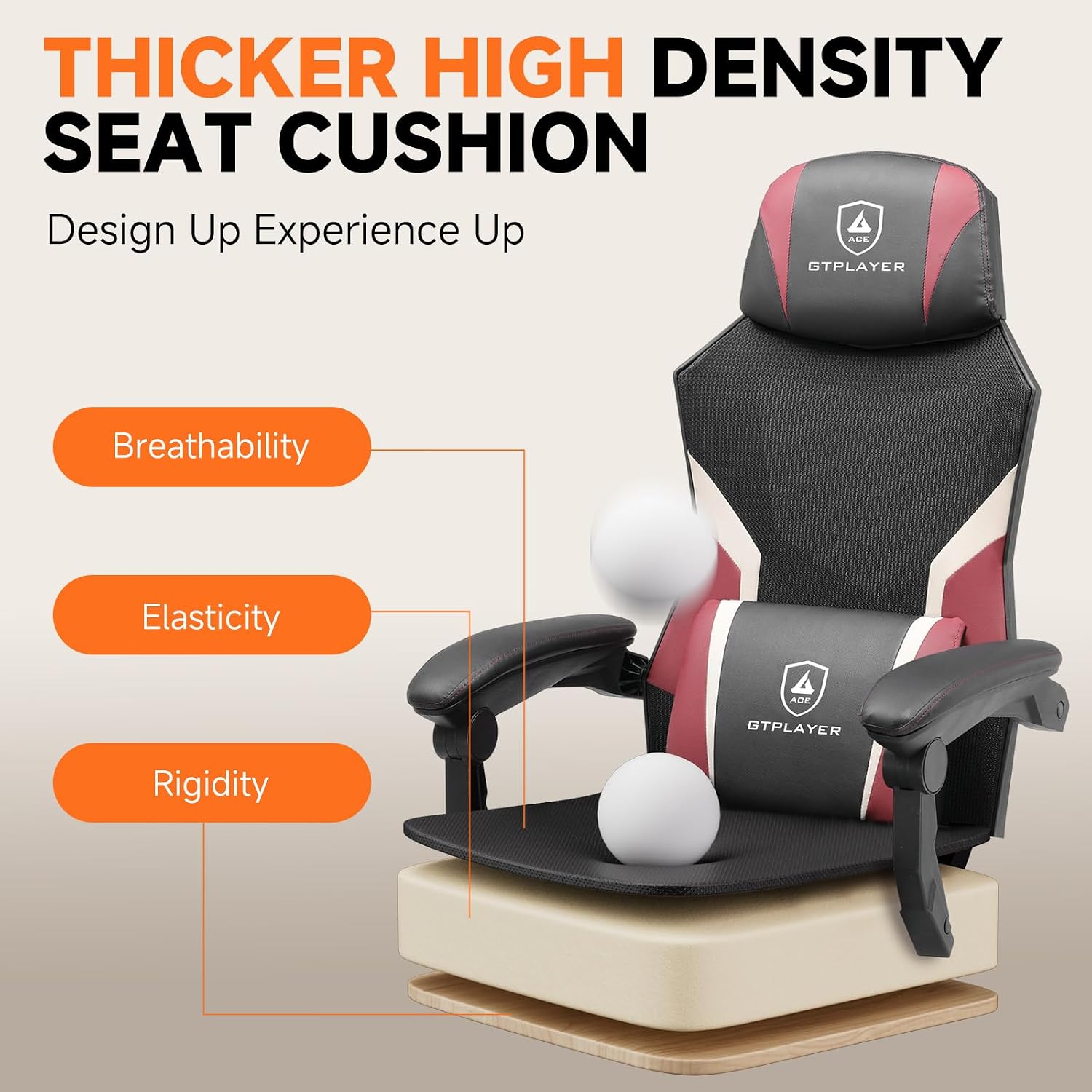 Detalle de GTPLAYER Gaming Chair with Mesh