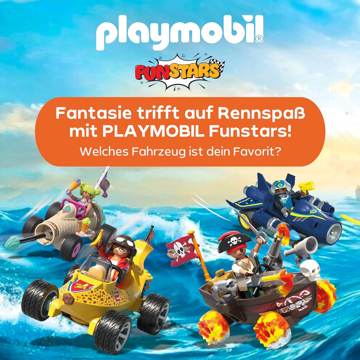 Thumbnail 5 de PLAYMOBIL Rasendes Piratenboot ab 4