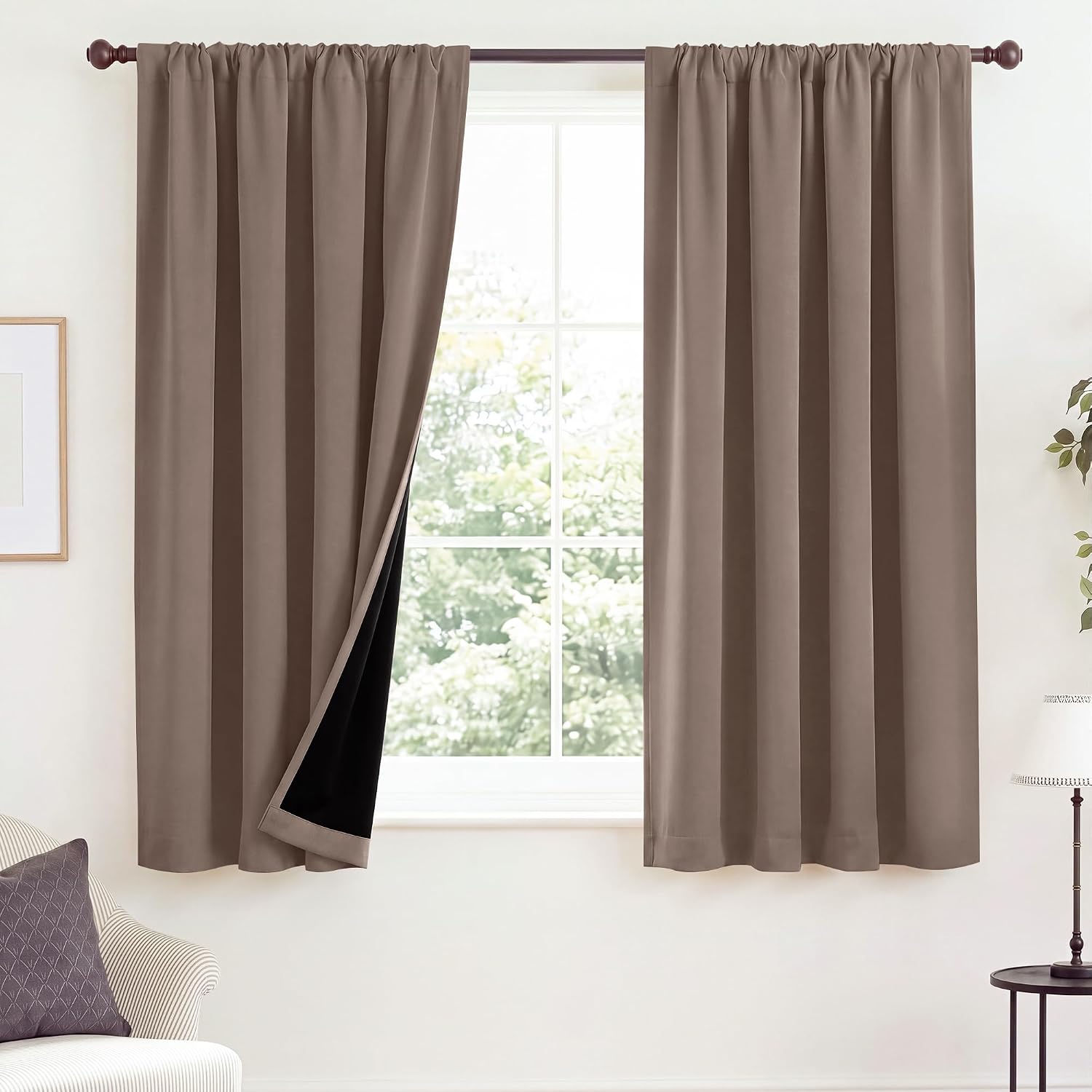 Detalle de NICETOWN Blackout Curtains 52 x 63 Inches