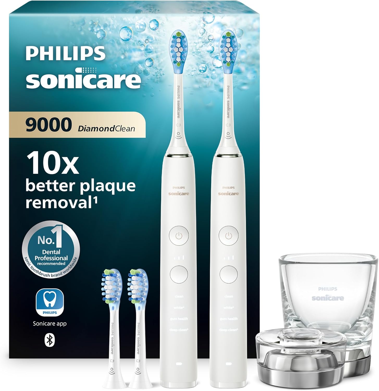 Detalle de Philips Sonicare DiamondClean 9000 Pack 💎 Cepillo Eléctrico Dual