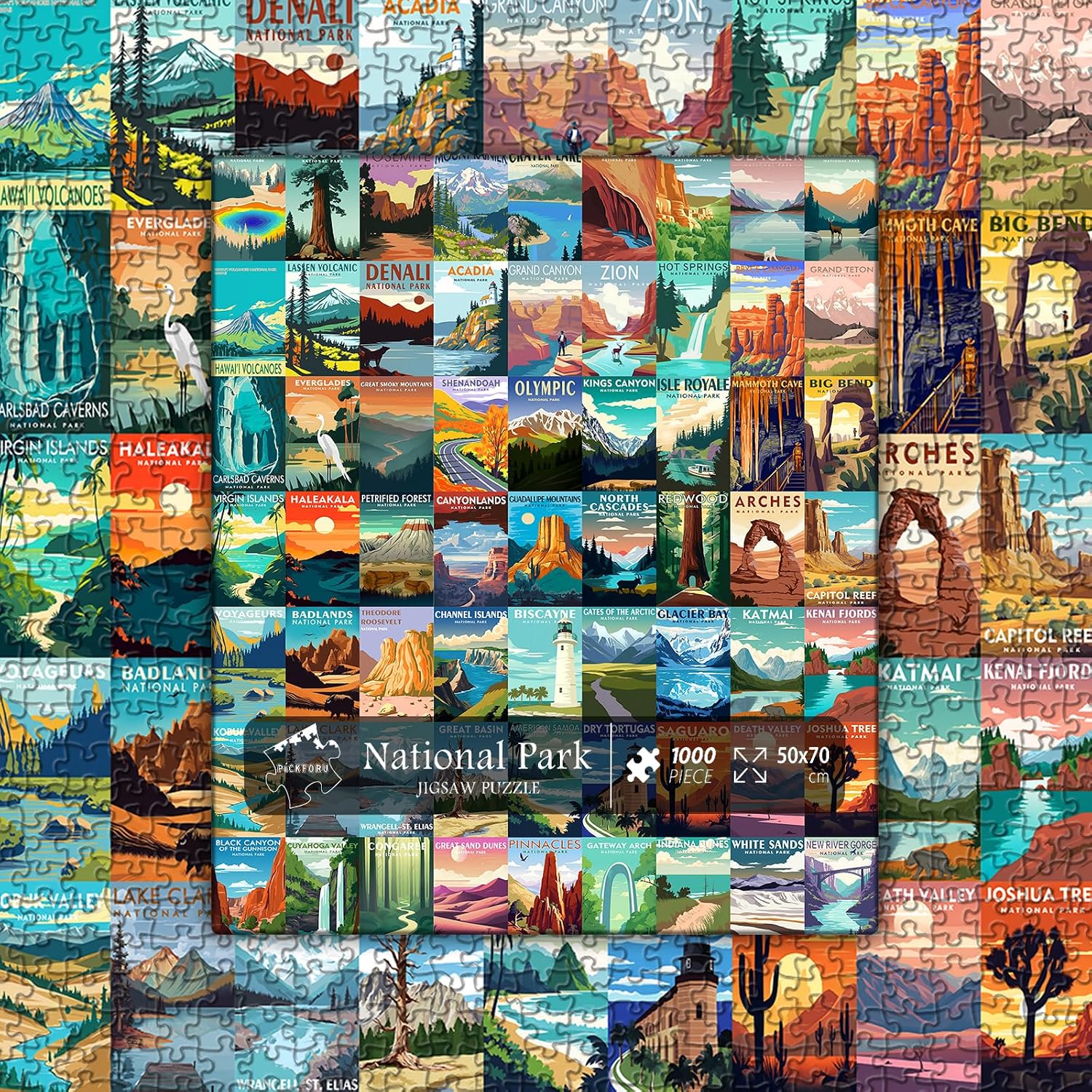 Thumbnail 6 de National Parks Puzzle for Adults 1000 Pieces 🧩