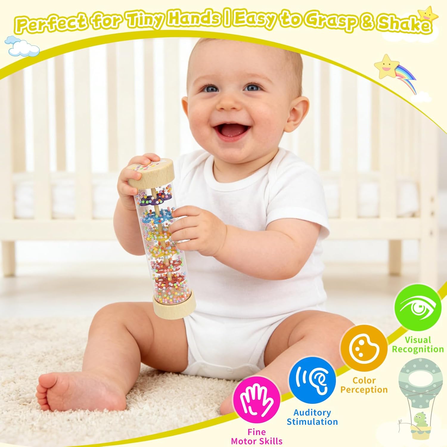Thumbnail 1 de Wooden Baby Rattle Rain Stick 6–12 months