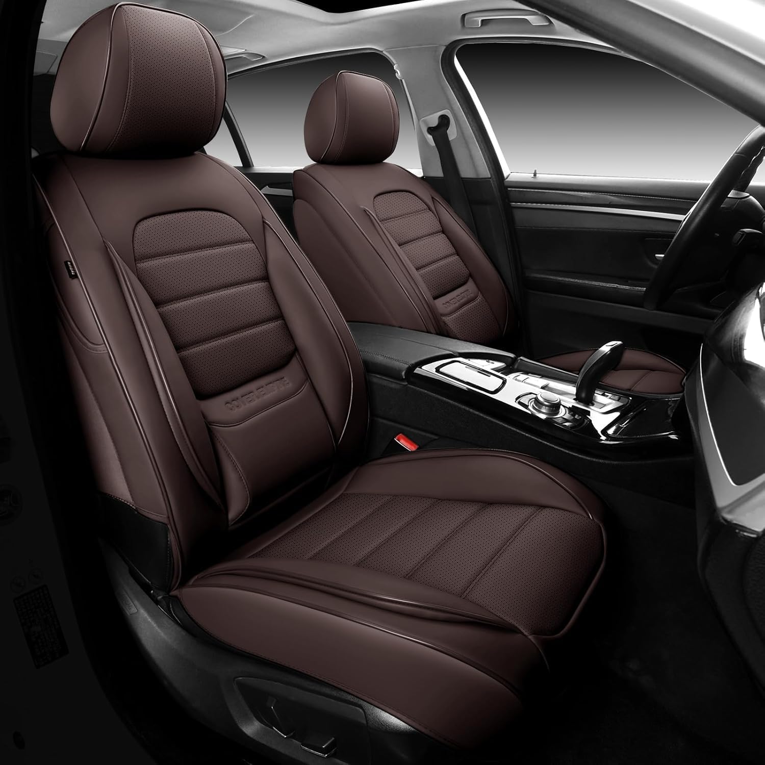 COVER EMPIRE Brown Full 5‑Seat Car Seat Covers