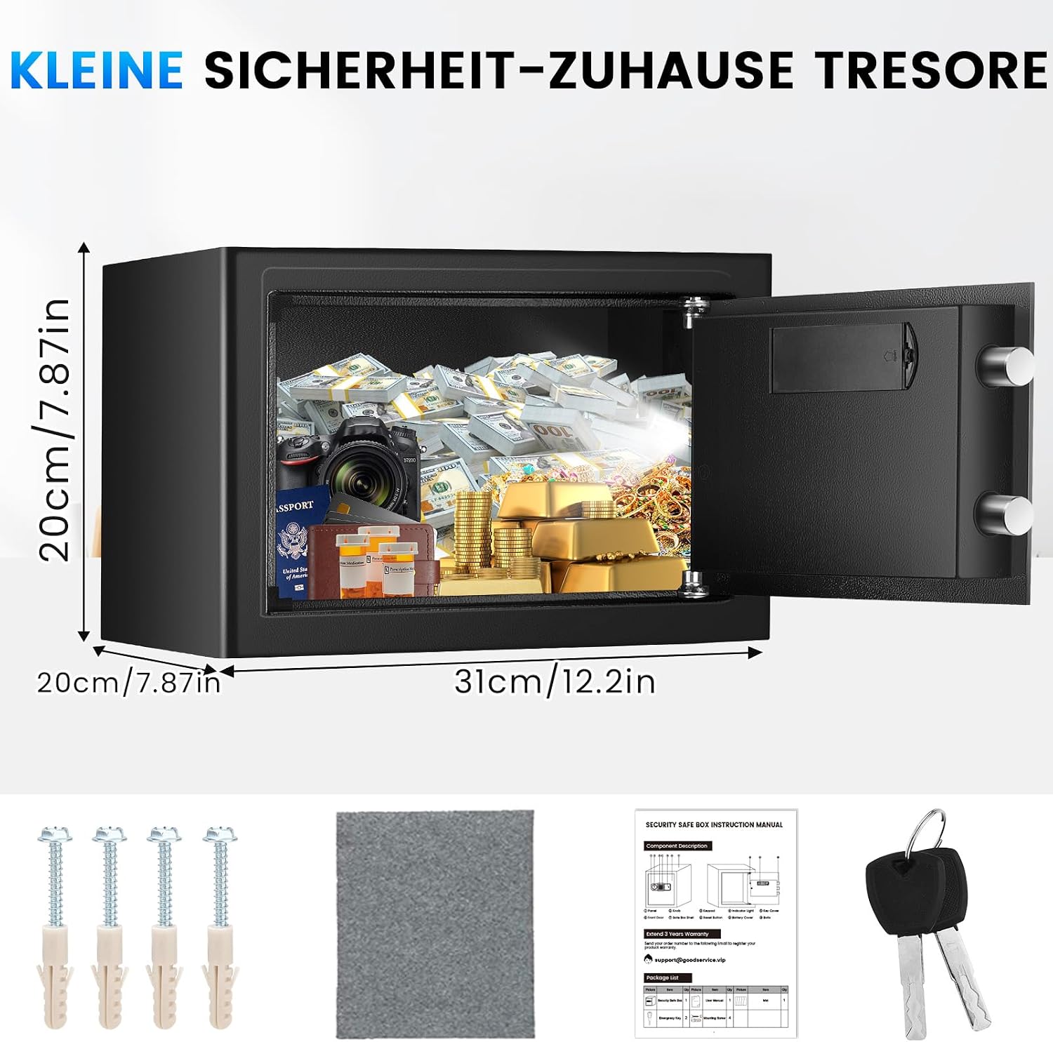 Thumbnail 1 de 15L Safe für Zuhause mit Zahlenschloss