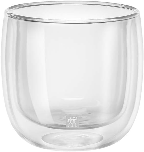 Detalle de ZWILLING ソレント 39500-077 ティーグラス 2個セット、ダブルウォール耐熱ガラス