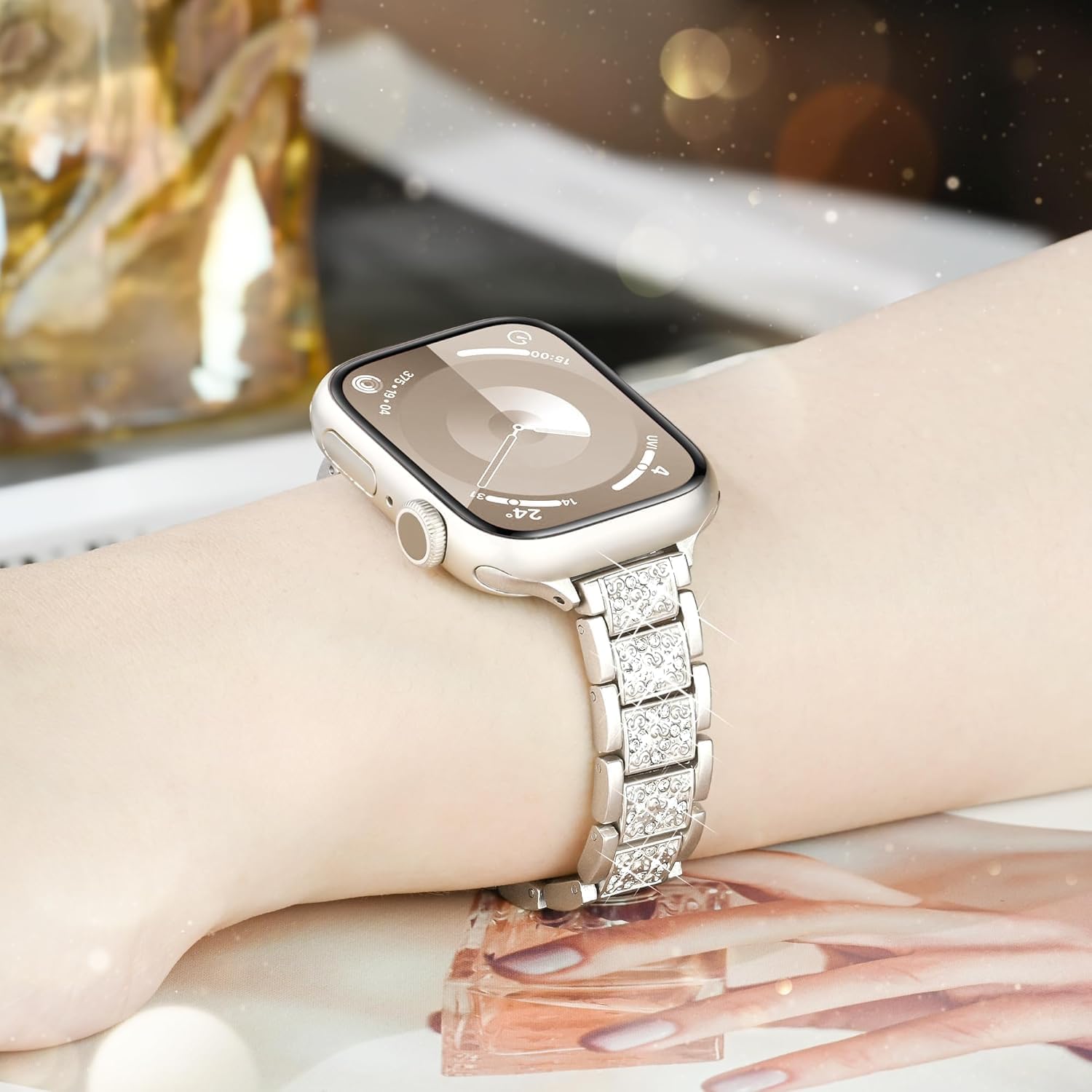 Thumbnail 4 de JJii Sung Bling Diamond Strap 38–49mm