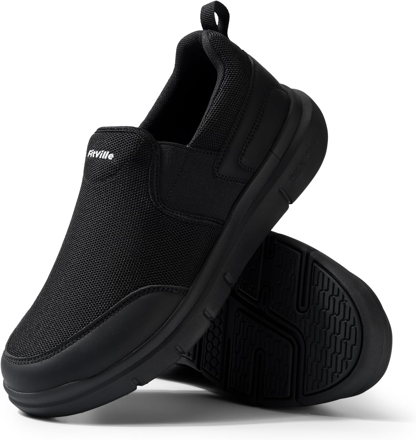 Thumbnail 6 de FitVille Slip-On Sneaker Herren in Extra Weite (bis 4E) – rutschfeste Walkingschuhe mit atmungsaktivem Obermaterial