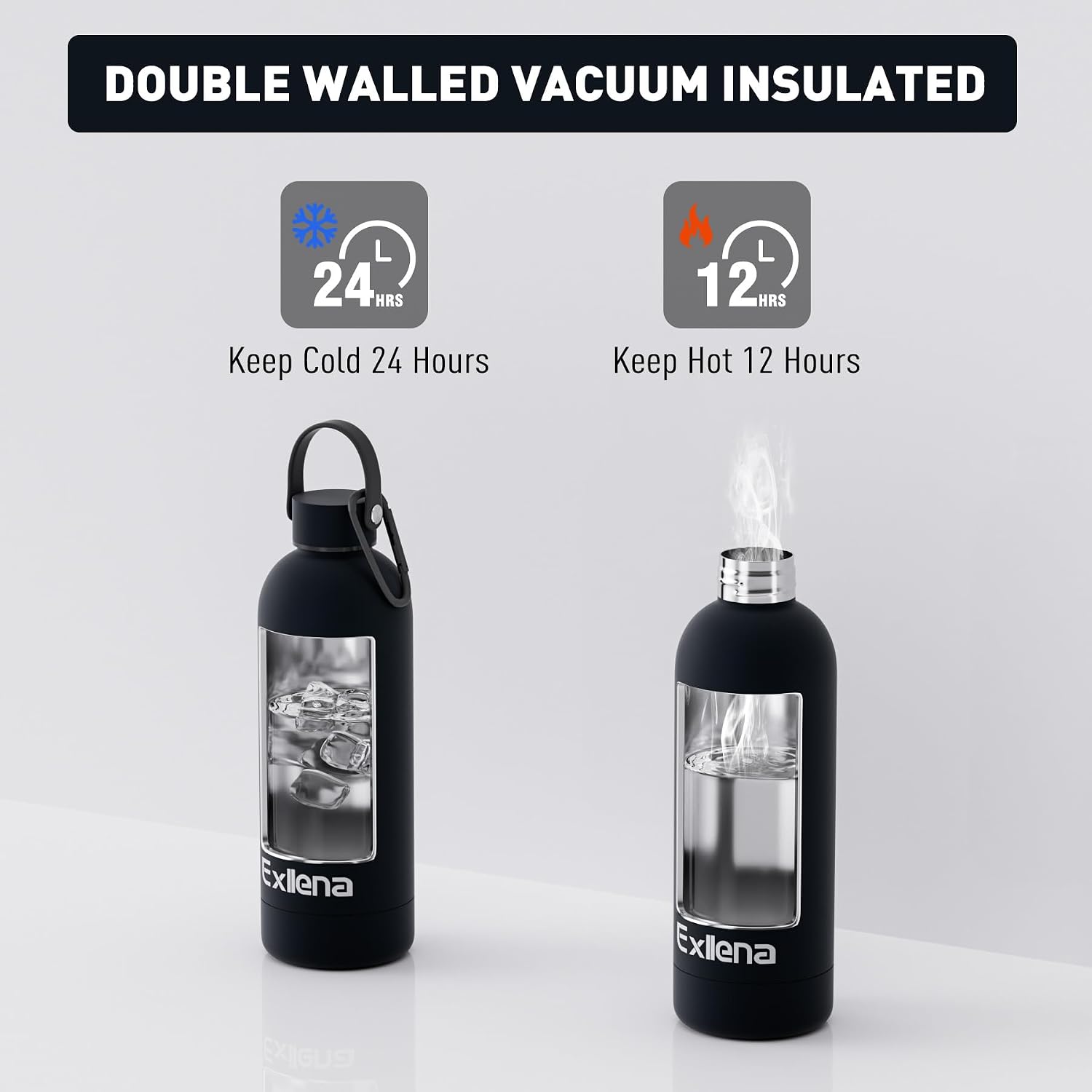 Thumbnail 4 de Exllena 500ml stainless steel water bottle