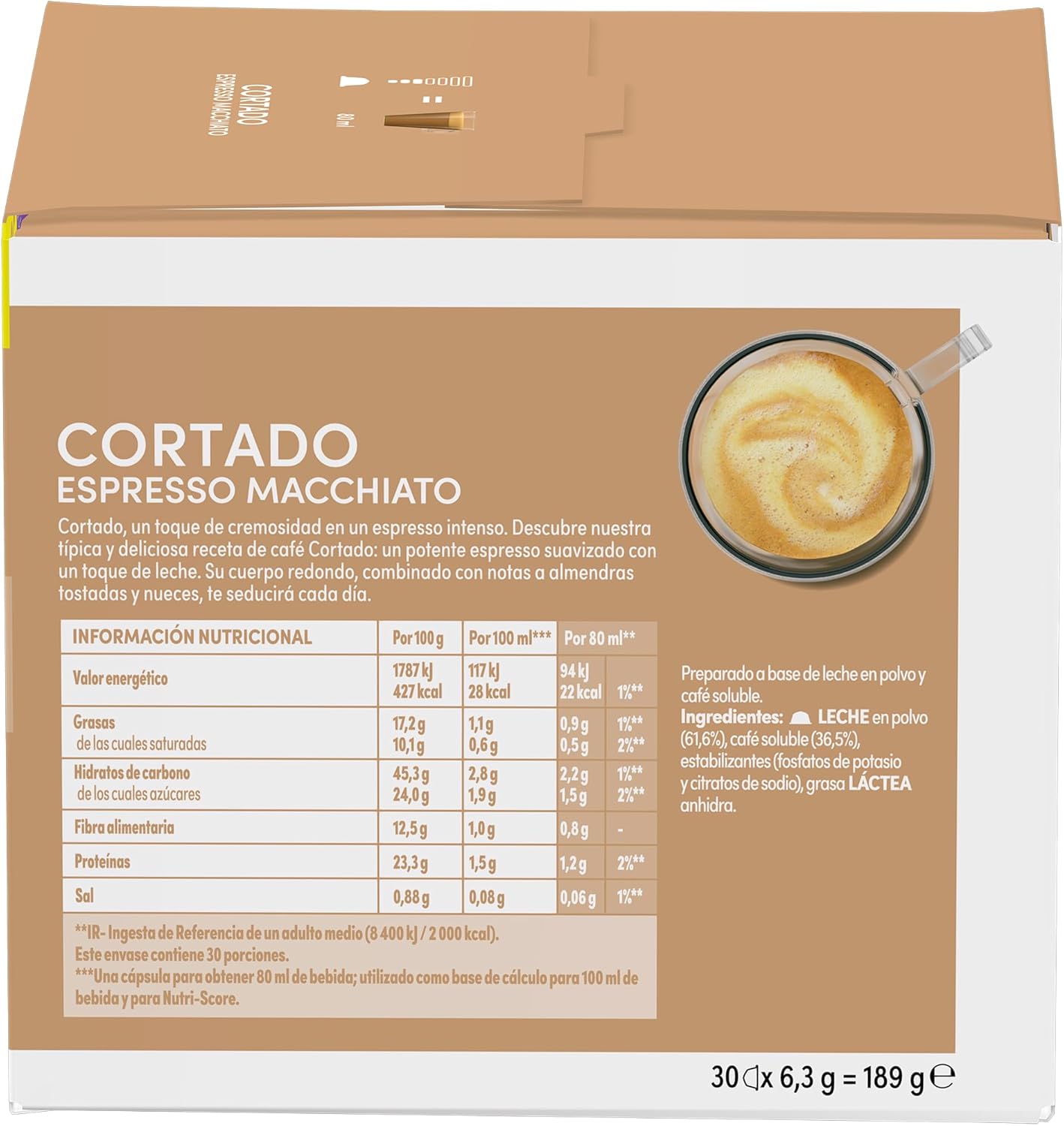 Thumbnail 2 de NESCAFÉ Dolce Gusto Cortado ☕ 90 cápsulas, notas a almendra tostada