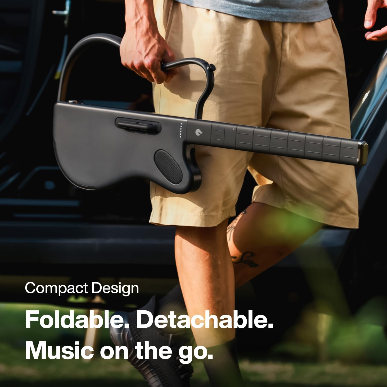 Thumbnail 6 de LAVA GENIE Stringless Smart Guitar (Black) with onboard speaker, foldable design and LAVA+ app