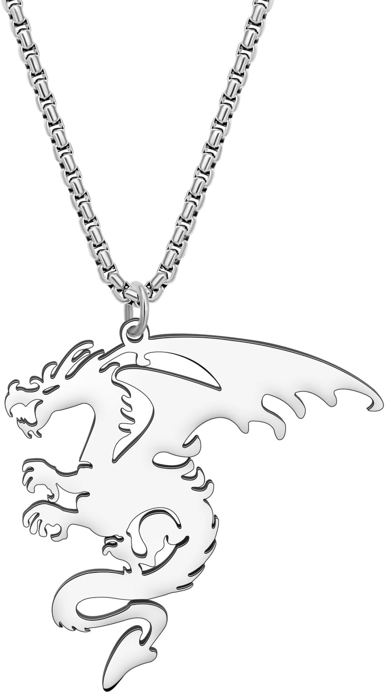 Thumbnail 6 de YAYAKO Collier Dragon Acier Inoxydable