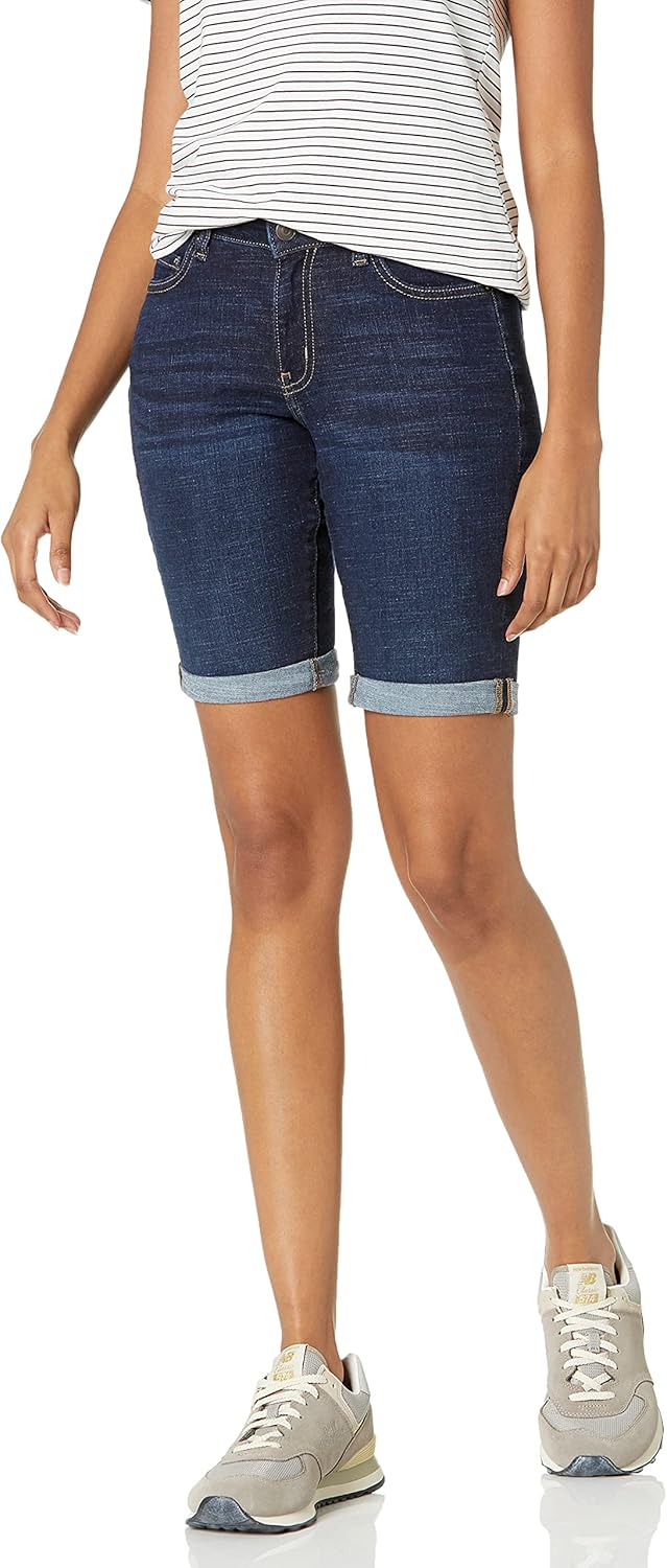 Thumbnail 6 de Amazon Essentials Damen Bermudashorts aus Denim (schmal geschnitten, 23 cm)