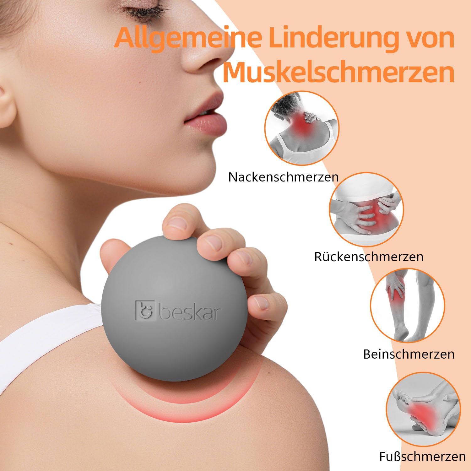 Detalle de Massage Lacrosse Bälle für Plantarfasziitis