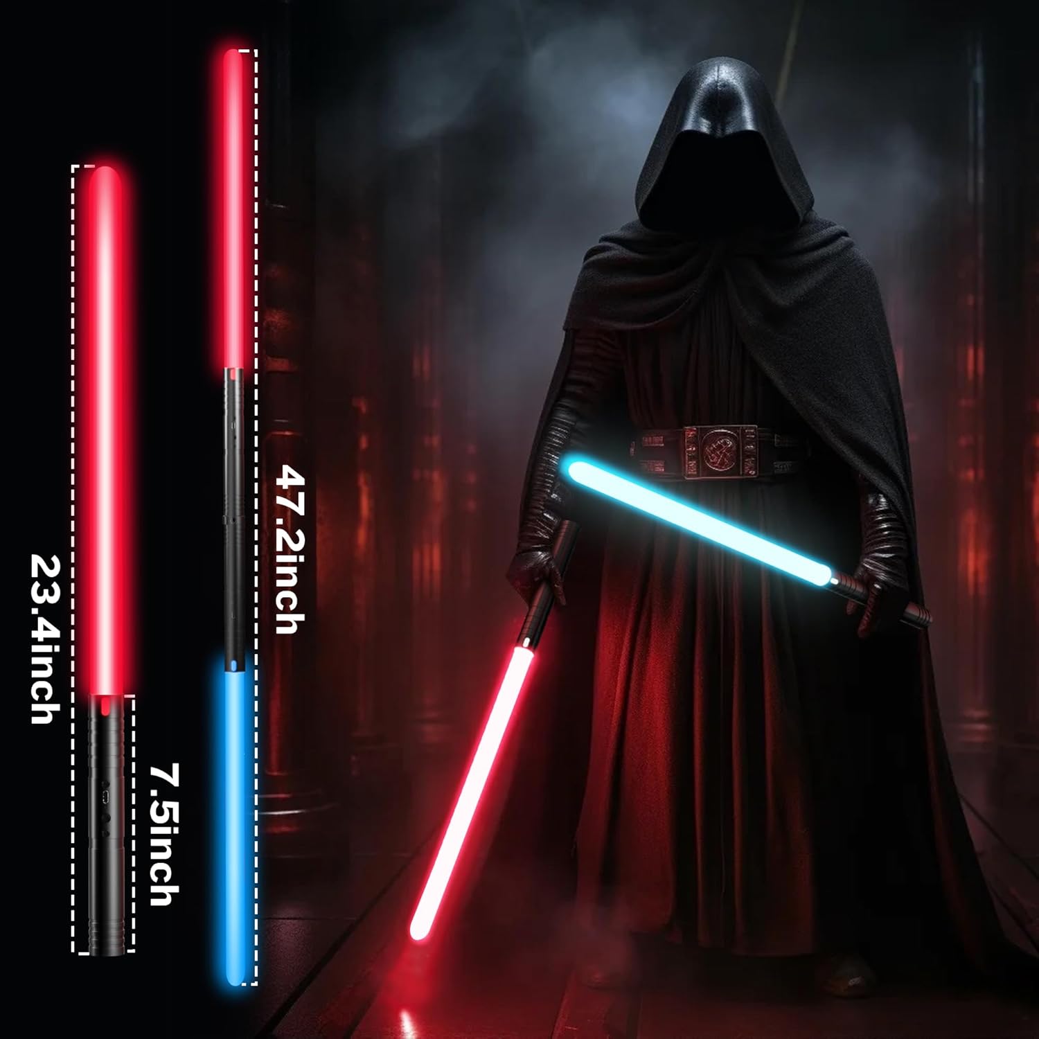 Detalle 2 de RGB 15-Color USB Rechargeable Lightsaber 2-Pack