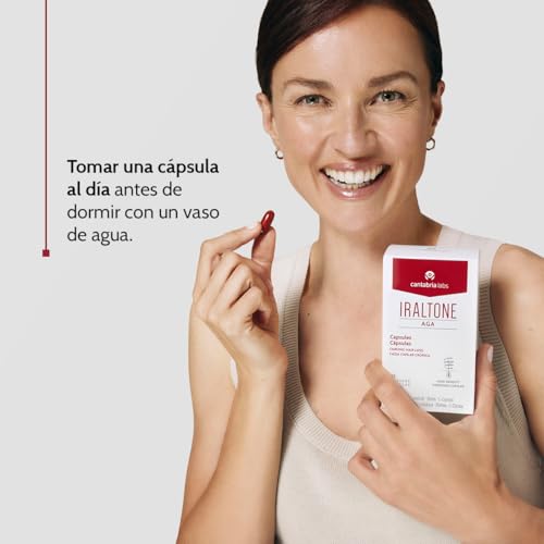 Detalle de Cantabria Labs Iraltone AGA, complemento capilar de 60 cápsulas con antioxidantes
