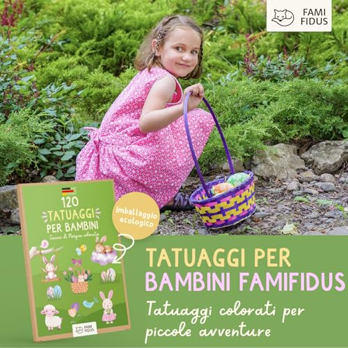 Thumbnail 6 de Famifidus 120 Tatuaggi per Bambini – dermatologicamente testati, facili da applicare e pieni di colori