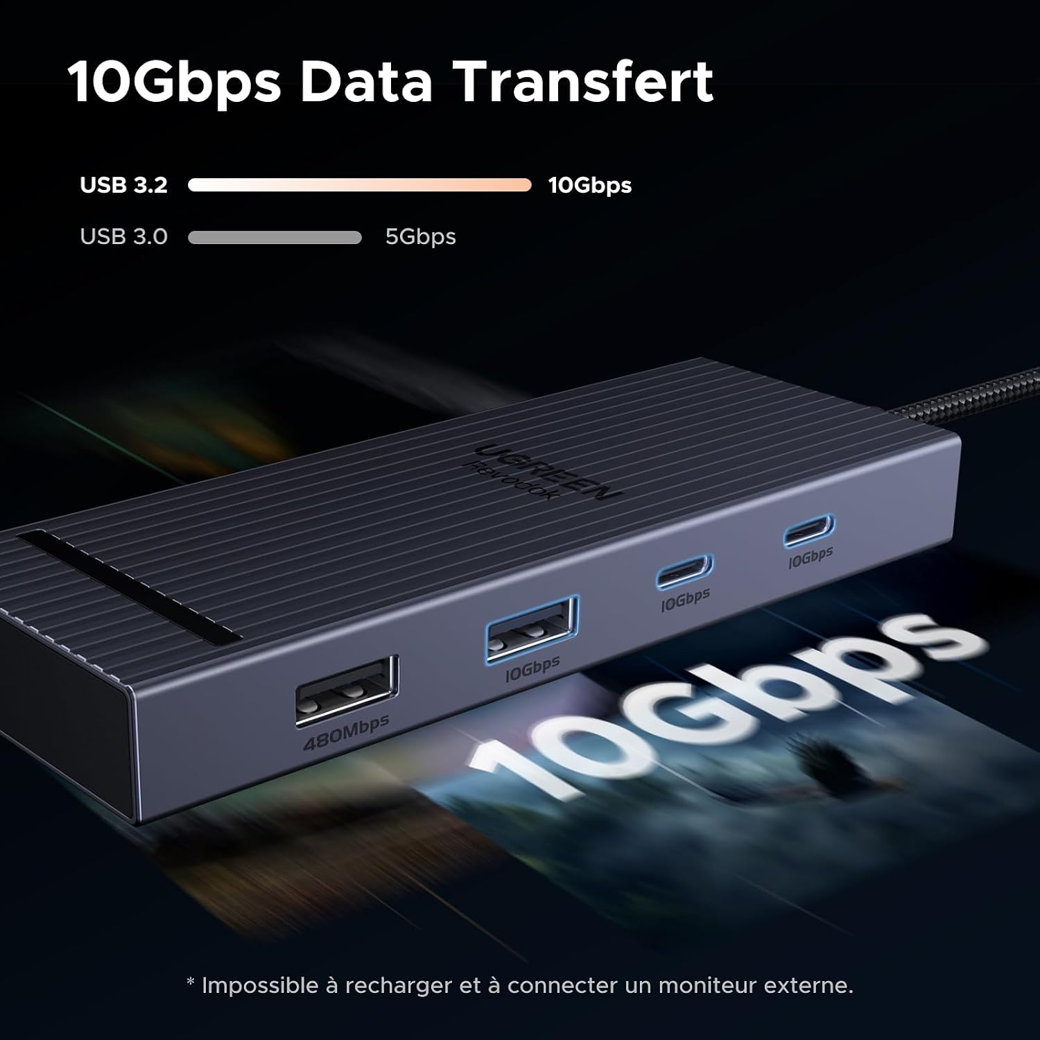 Thumbnail 2 de UGREEN Revodok Pro 108 USB-C-hub 8-in-1 met 4K HDMI en 10 Gbps