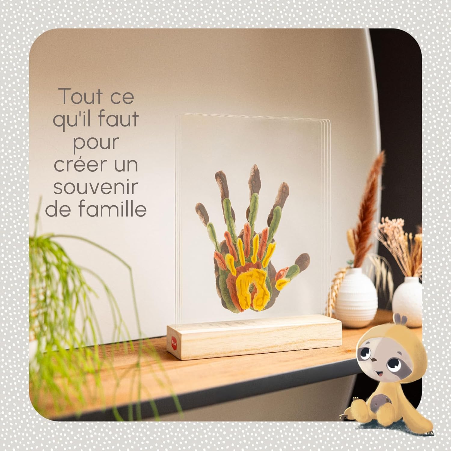 Thumbnail 1 de Tiny Love Family Prints, Kit Empreinte Famille – Cadeau personnalisé pour bébé et famille