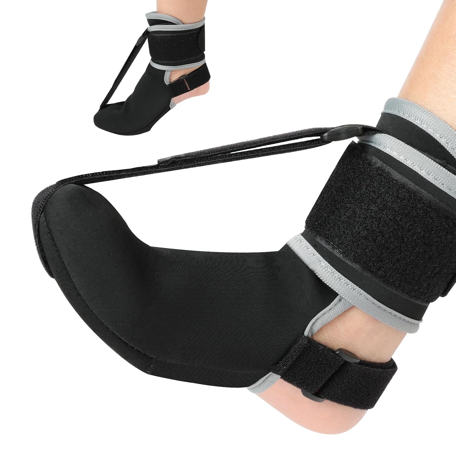 Detalle de AOOSA nachtbrace voor plantaire fasciitis, verstelbaar, ademend, maat M