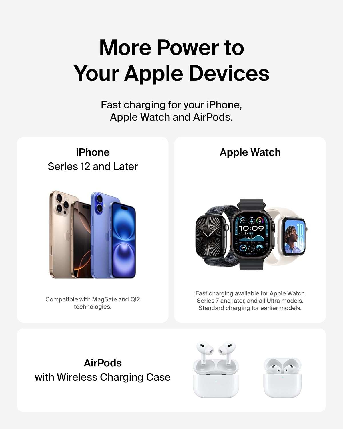 Thumbnail 5 de Belkin 3‑in‑1 MagSafe Charger 15W