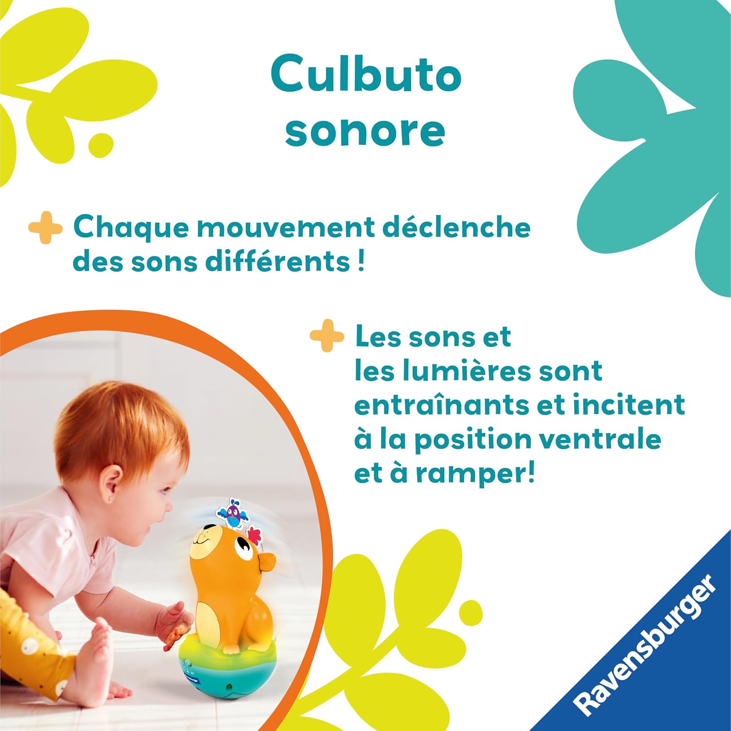 Thumbnail 5 de Ravensburger Play+ Culbuto Sonore Lumineux Capybara – Jouet bébé 6 mois