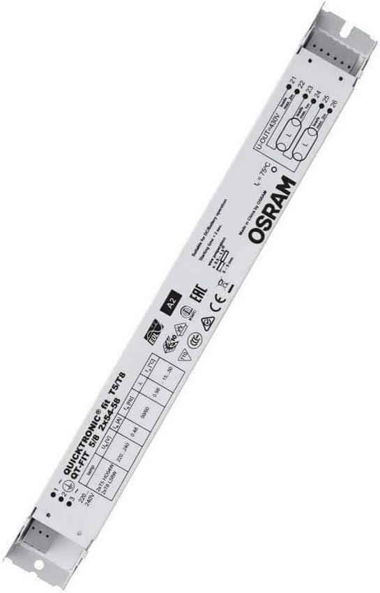 Detalle de Osram qT – Équipement QuickTronic QT-FIT5 5/8 2x54-58, Argent