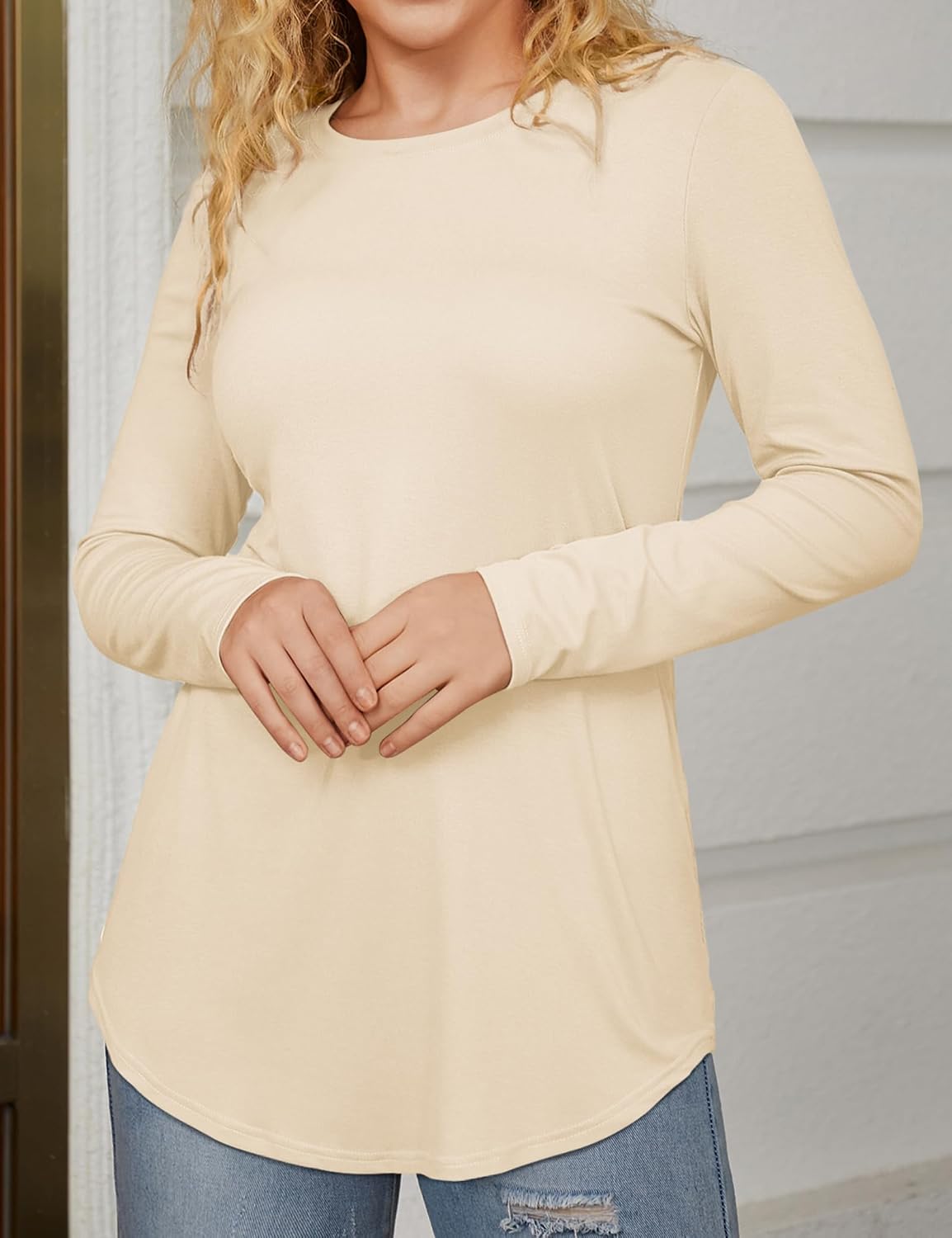 Detalle 2 de Beluring Damen T-Shirt mit Elasthan-Anteil