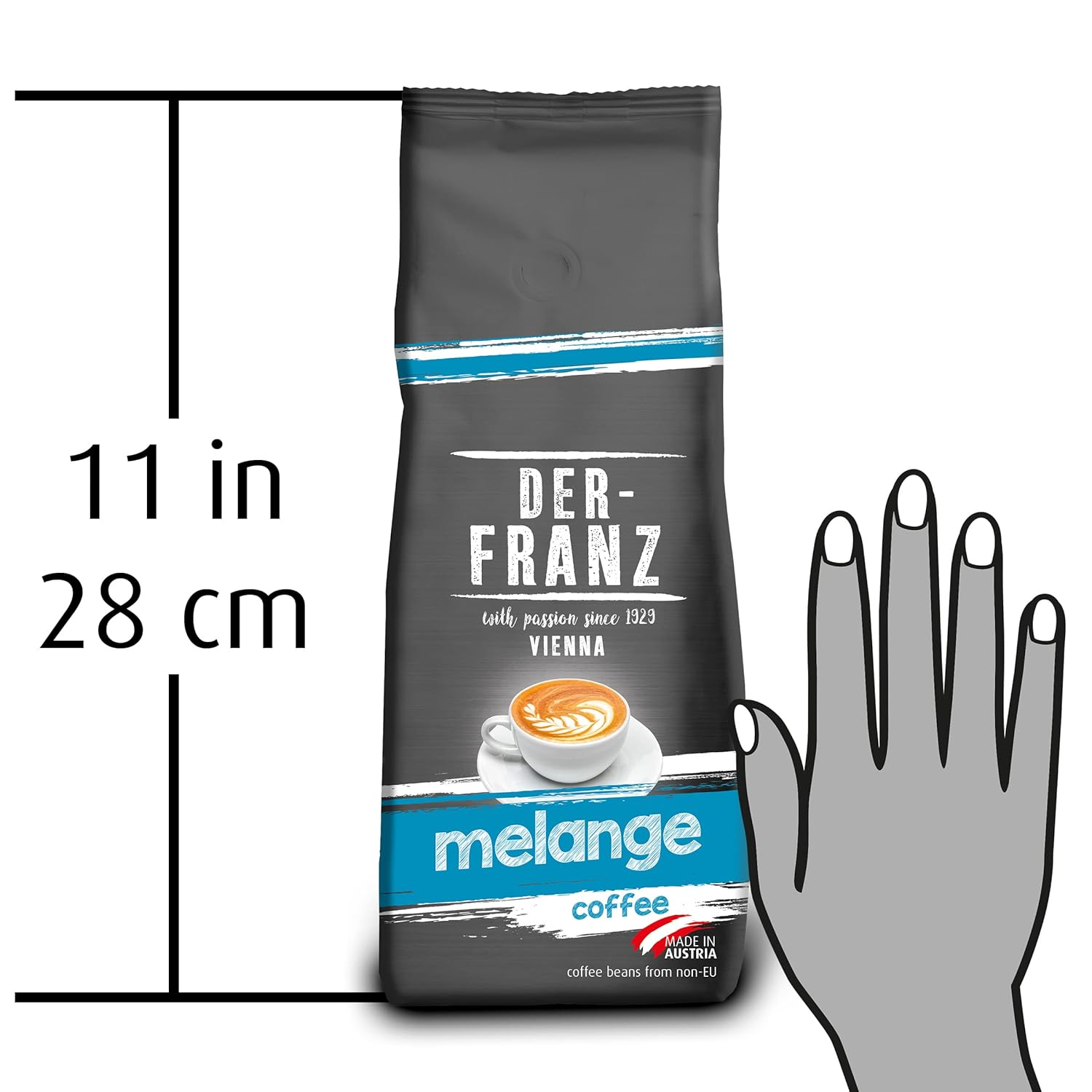 Thumbnail 6 de Der-Franz Melange Kaffee, gemahlen (2 x 500 g) – 100% Arabica Wiener Mischung