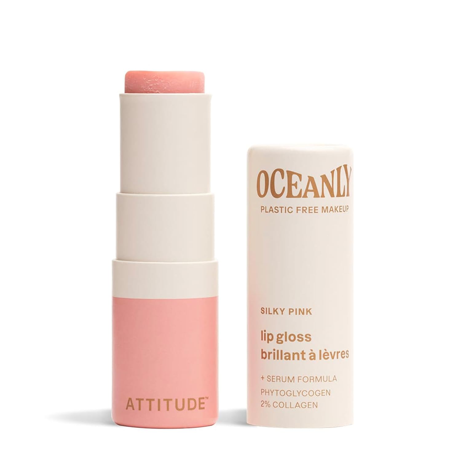 Detalle de ATTITUDE Lip Gloss Stick in Silky Pink