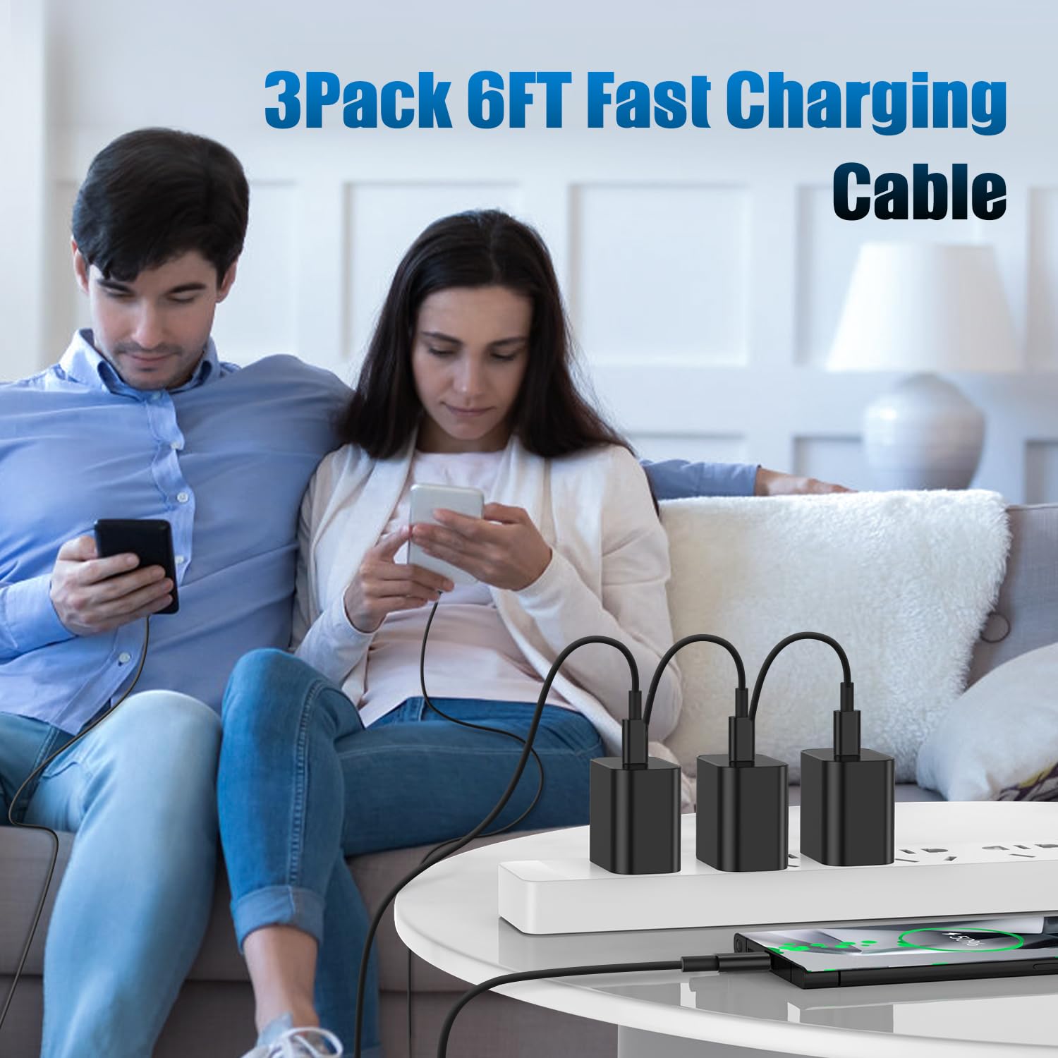 Thumbnail 6 de Samsung Galaxy S24 Ultra 3-pack USB-C charger with 6ft cable