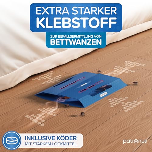 Thumbnail 2 de Bettwanzen-Falle [6 Stück] von Patronus – Monitoring zur Früherkennung