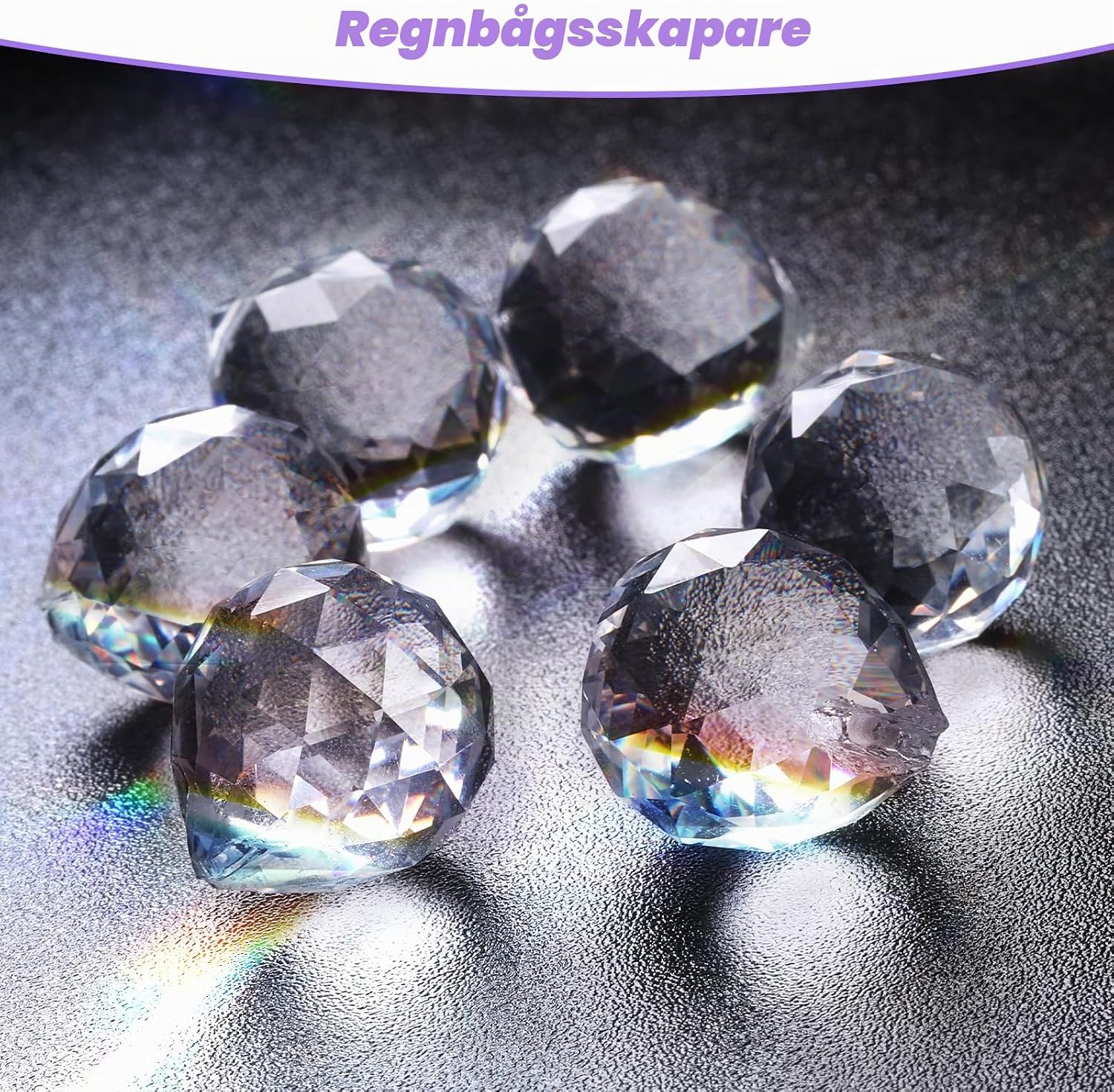 Detalle de Hejo kristallsolfångare 20 mm – K9-kristall för fönster och dekoration