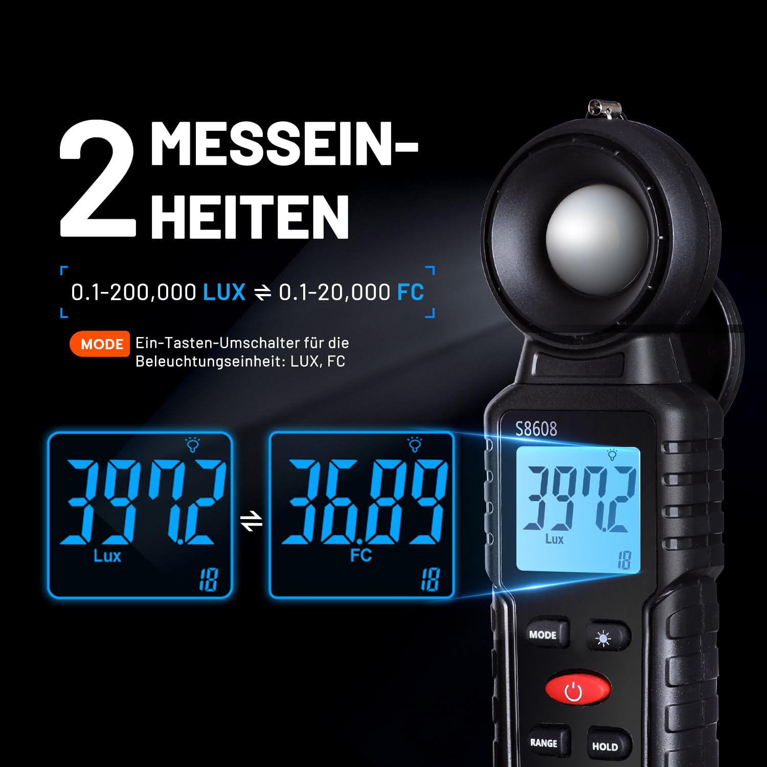Thumbnail 4 de Luxmeter Mcbazel Digital 200.000 Lux