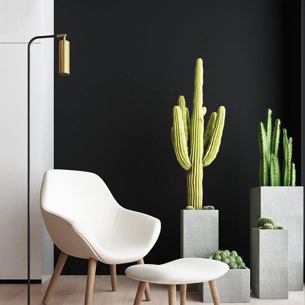 Detalle 2 de Arthome WALL DECOR SWP223 zelfklevende meubelfolie, matzwart vinyl 43,5 × 305 cm