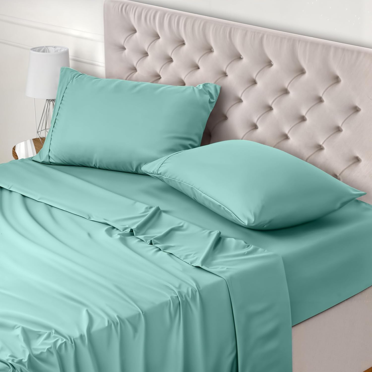 Detalle de Utopia Bedding Juego de Sábanas 135x190 microfibra
